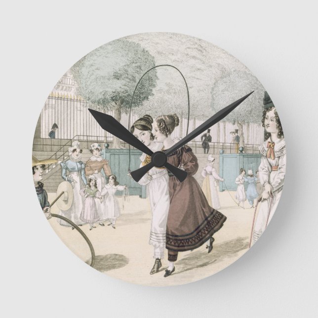 Horloge Ronde Le jeu sautant, plaquent 115 de "Le Bon Genre", (Recto)