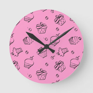 Horloge Ronde Le petit gâteau décrit l'horloge murale