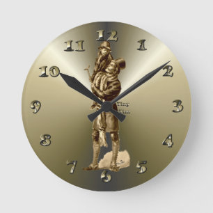Horloge Ronde Le poison de Tiny Tim Christmas