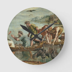 Horloge Ronde Le projet miraculeux des poissons (dessin pour