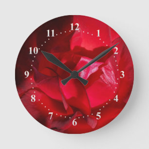 Horloge Ronde Le rouge de l'automne