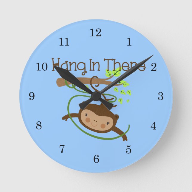 Horloge Ronde Le singe accroche là (Recto)