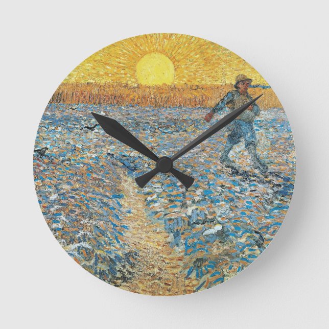 Horloge Ronde Le Sower du peintre néerlandais Vincent van Gogh (Recto)