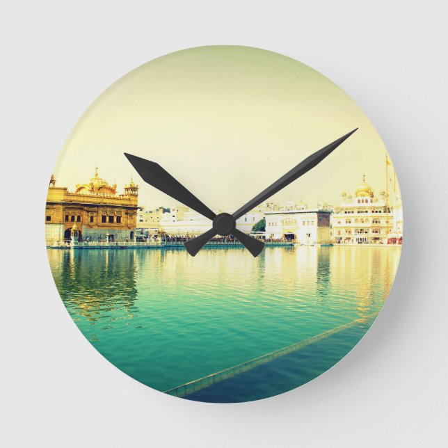 HORLOGE RONDE LE TEMPLE SAINT EN OR AMRISTAR PUNJAB (Recto)