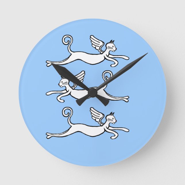 Horloge Ronde le temps passe vite (Recto)