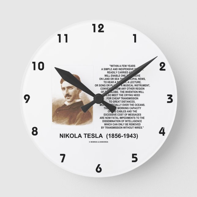 Horloge Ronde Le Testla Inexpensive (Recto)