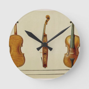 Horloge Ronde Le violon de Hellier fait par Antonio Stradivarius