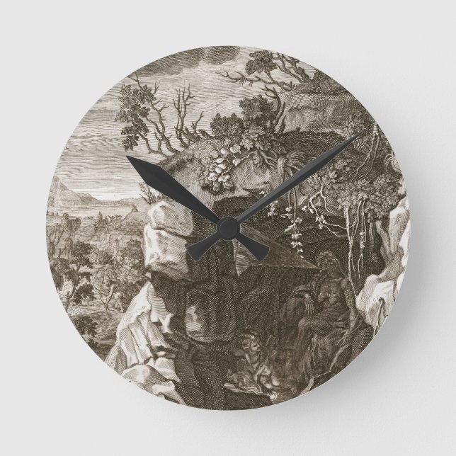 Horloge Ronde L'écho de nymphe changé en bruit, 1731 (gravure (Recto)