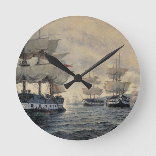 Horloge Ronde L'embarquement en expédition de libération de pe (Recto)