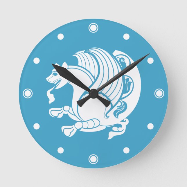 Horloge Ronde L'Emblème de l'empire Sassanide (Recto)