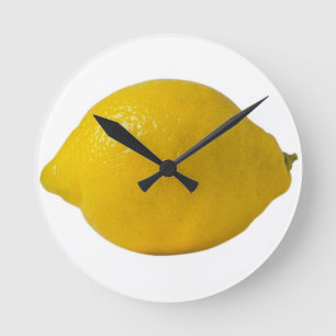 Horloge Ronde Lemon Yellos