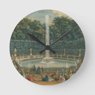 Horloge Ronde Les dômes dans le jardin à Versailles, pub. par