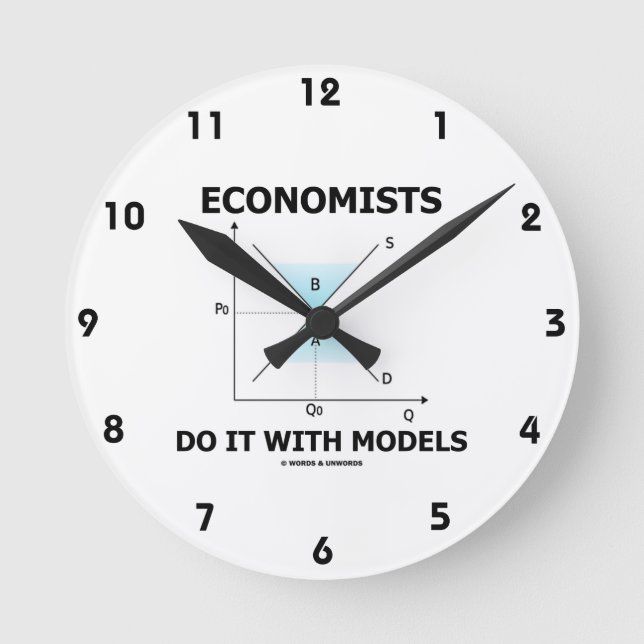 Horloge Ronde Les Économistes Le Font Avec Des Modèles (Courbe D (Recto)