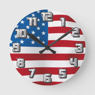 Horloge Ronde LES Etats-Unis