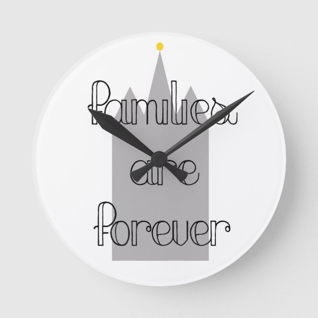 Horloge Ronde les familles sont pour toujours mormon lds temple (Recto)
