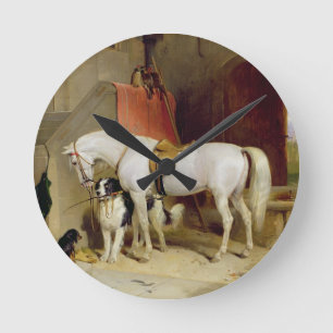 Horloge Ronde Les Favoris de Prince George (huile sur toile)
