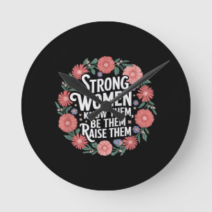 Horloge Ronde Les Femmes Fortes Les Connaissent Être Eux Les Éle