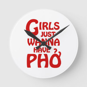 Horloge Ronde Les Filles Voulaient Juste Avoir Des Phnomes