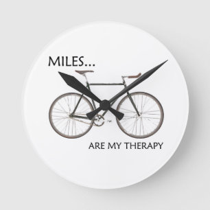 Horloge Ronde Les MIles sont ma thérapie