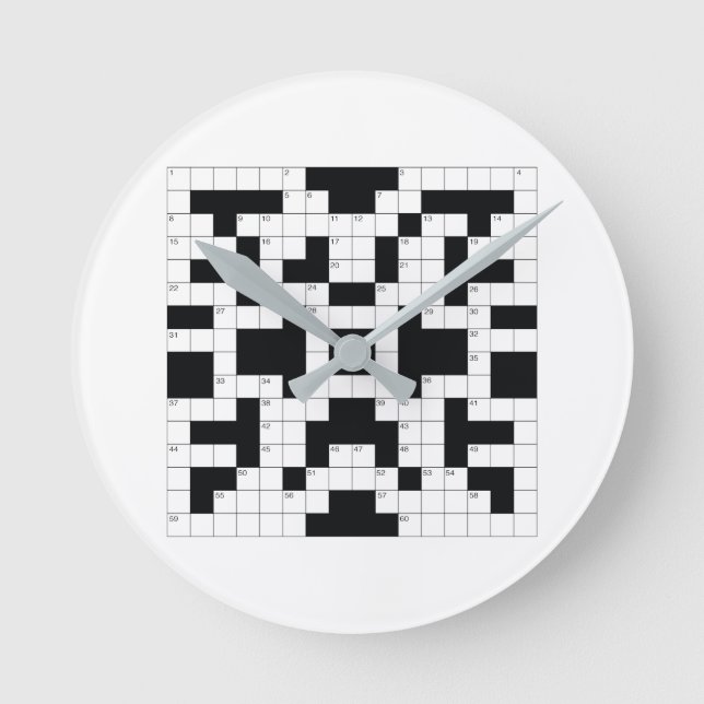 Horloge Ronde Les mots croisés sont géniaux ! (Recto)