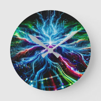 Horloge Ronde Les racines profondes dans le cyberespace