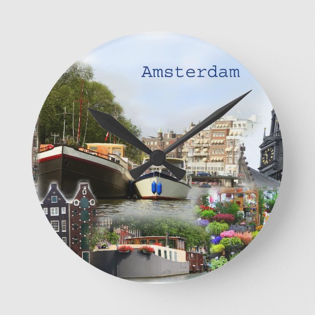 Horloge Ronde Les sites touristiques d'Amsterdam (Recto)