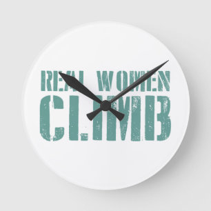 Horloge Ronde Les vraies femmes grimpent