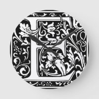 Lettre E Monogramme médiéval Art Nouveau