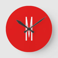Lettre initiale Monogramme Style moderne Rouge Bla