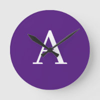 Lettre initiale Monogramme Style moderne violet