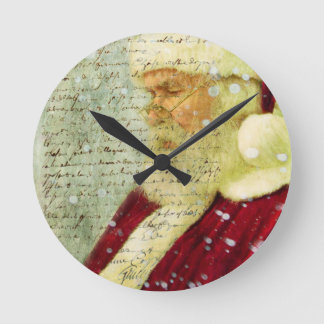 Horloge Ronde LETTRE Santas