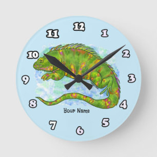 Horloge Ronde Lézard Ensoleillé