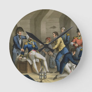 Horloge Ronde L'habitacle, bataille du Nil, montrant au Nelson