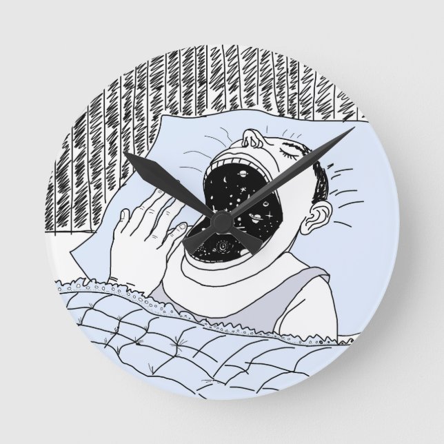 HORLOGE RONDE L'HOMME ET LES COSMOS (Recto)