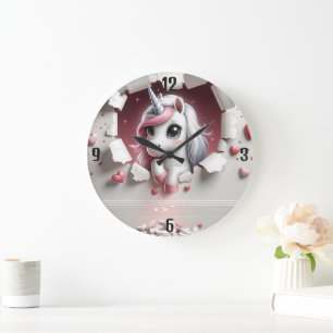Horloge Ronde Licorne Garder ou créer le vôtre :-) grande horlog