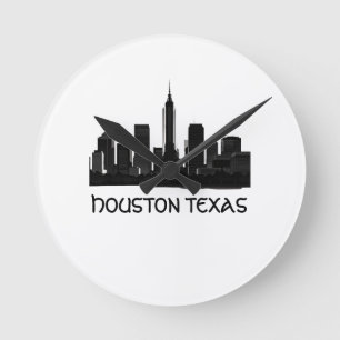 Horloge Ronde Ligne aérienne Houston Texas