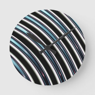 Horloge Ronde Lignes incurvées étroitement d'une fractale