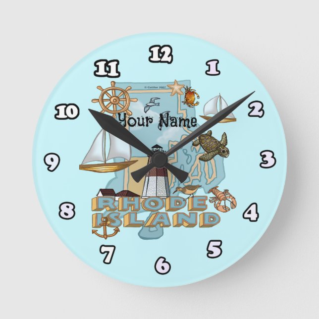 Horloge Ronde L'île Rhode (Recto)
