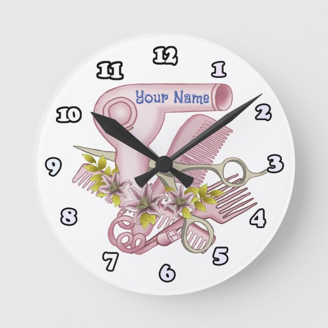 Horloge Ronde Lily Beautician (Recto)