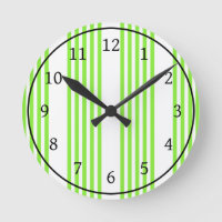 Lime vert et blanc cinq bandes motif