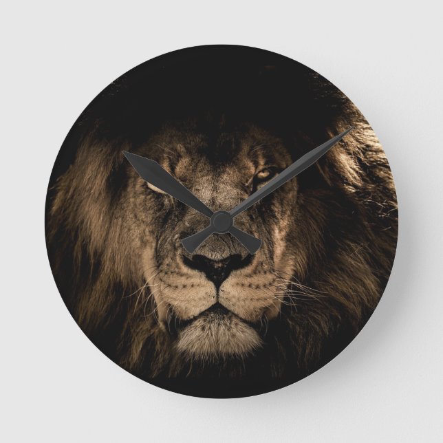 Horloge Ronde Lion Clock (Recto)