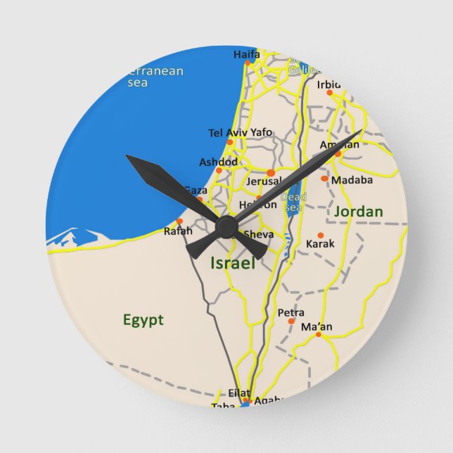 Horloge Ronde L'Israël map.JPG (Recto)