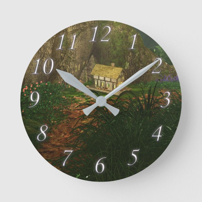 Horloge Ronde Little House dans l'horloge Big Woods (Recto)