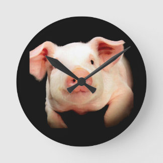 Horloge Ronde Little Piggy