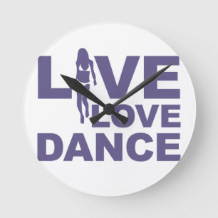 Horloge Ronde Live Love Dance