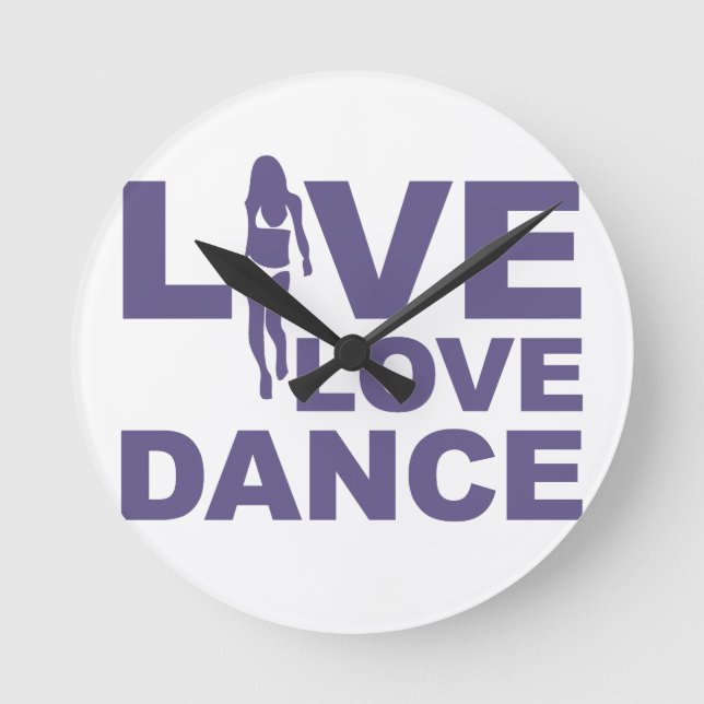 Horloge Ronde Live Love Dance (Recto)