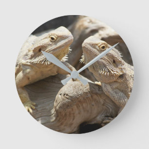 Horloge Ronde Lizard Time Bearded