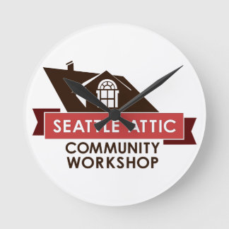 Horloge Ronde Logo Color SACW, Wall Clock