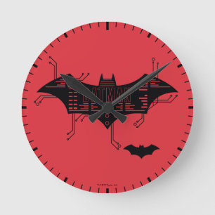Horloge Ronde Logo du circuit Hi-Tech Bat