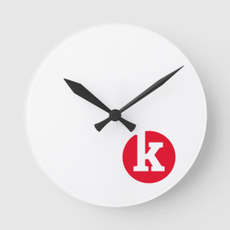 Horloge Ronde Logo ontwerp voor klok en meer